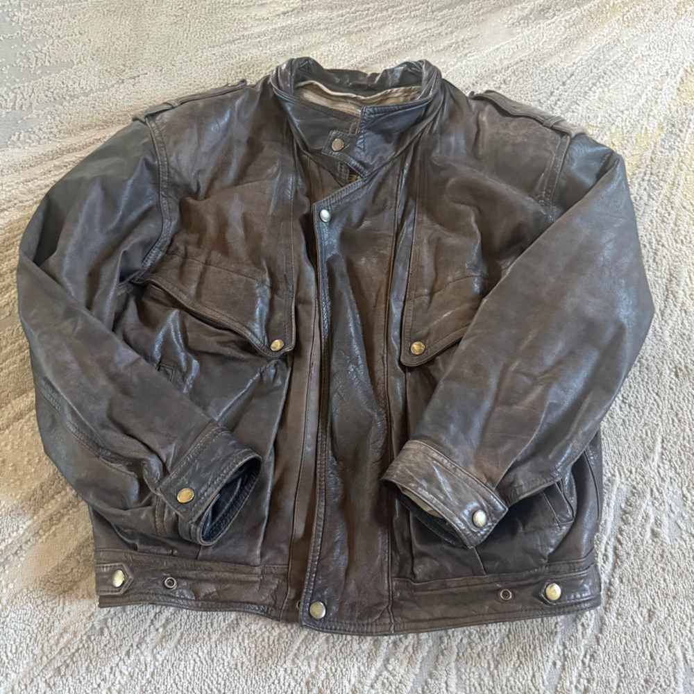 Vintage Adventure Bound brown Jacket lined thinsulate insulated heavy medium